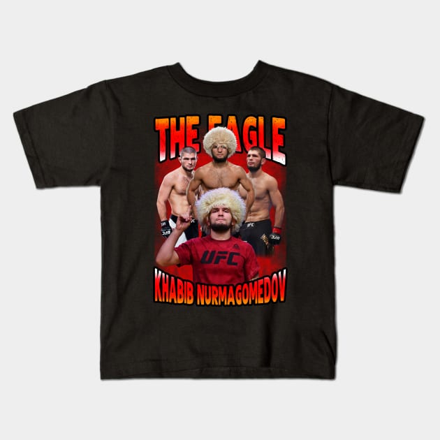 KHABIB NURMAGOMEDOV Kids T-Shirt by hackercyberattackactivity